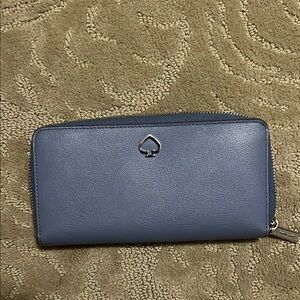 Kate Spade Slate Blue Zip Wallet